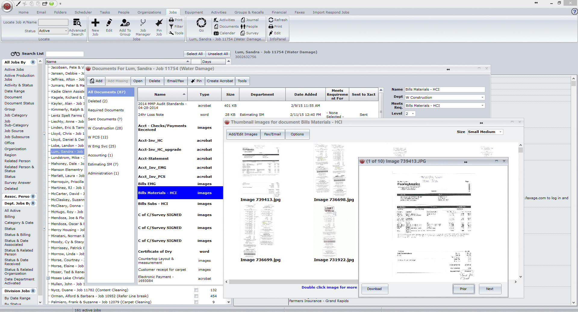 Document Management - Chronicle Job Management Software